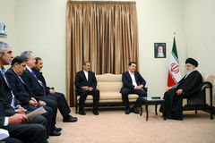 Ayatollah Khamene meets with Greek Prime Minister Alexis Tsipras