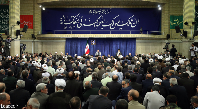 ملک کے سینیئر حکام اور منتظمین سے رہبر انقلاب اسلامی کی ملاقات