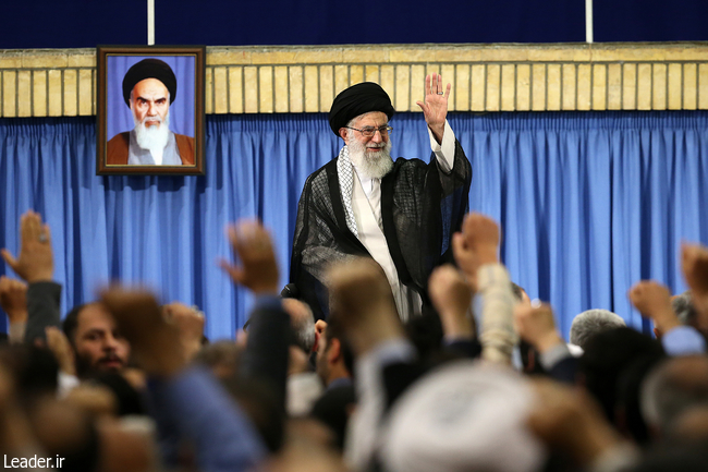 Ayatollah Khamenei holds a two-hour meeting with university professors.