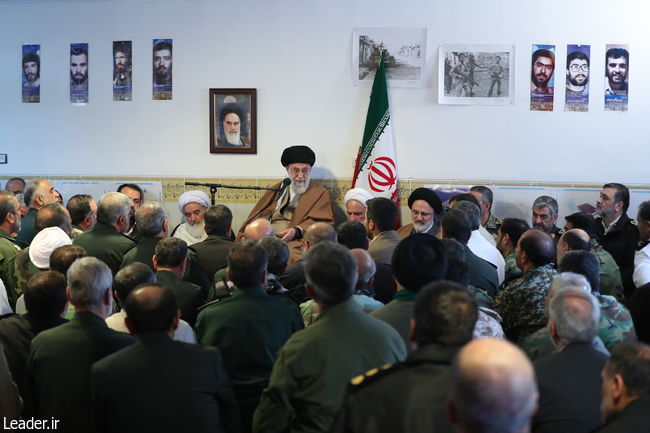 Ayatollah Khamenei meets with officials to address the woes of the quake-stricken people.