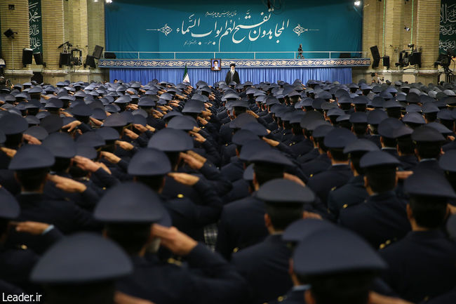 Ayatollah Khamenei in a meeting with some commanders and personal of the Air Force