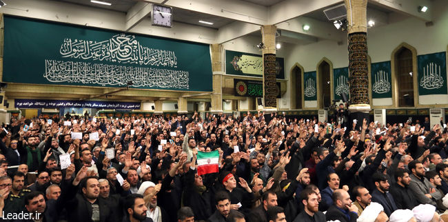 Ayatollah Khamenei meets with thousands of people from East Azerbaijan Province.