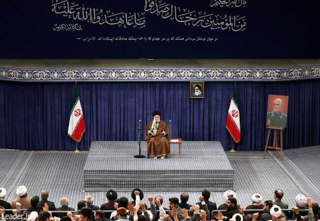In Khuzestan and Kirman, the Leader Said to Thousands of People