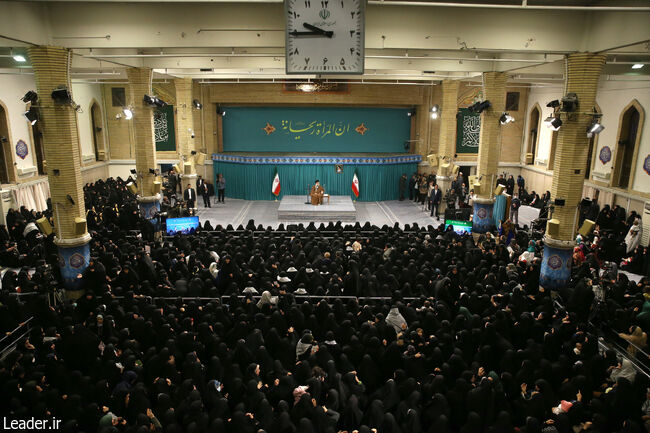In a meeting with thousands of women and girls, the Leader of the Islamic Revolution said: