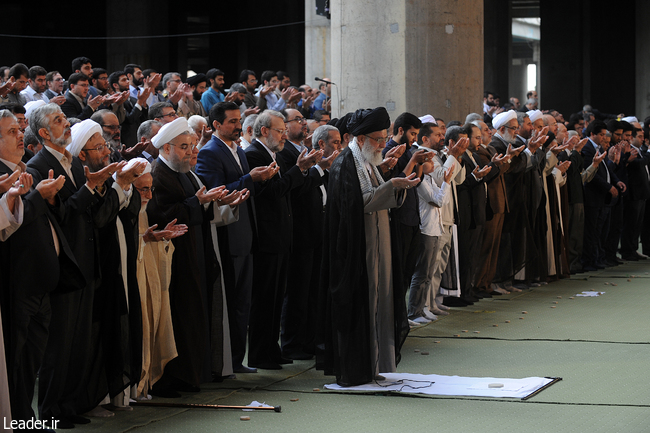 Ayatollah Khamenei delivers Sermons of Eid al-Fitr Prayers in Tehran.
