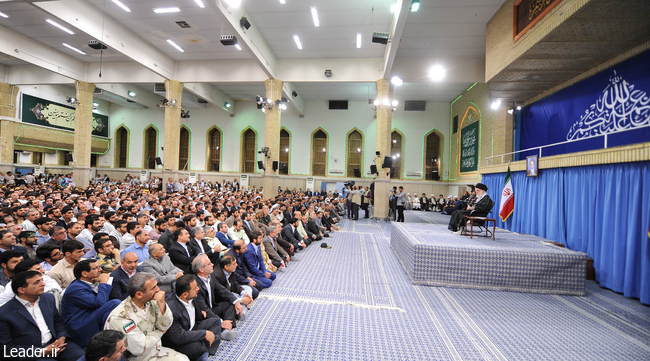 Ayatollah Khamenei receives thousands of people from all walks of life.