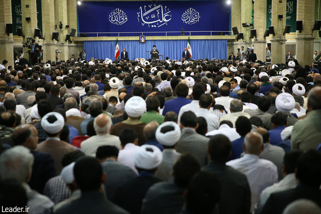 Ayatollah Khamenei meets with thousands of people on the occasion of Eid al-Ghadir.