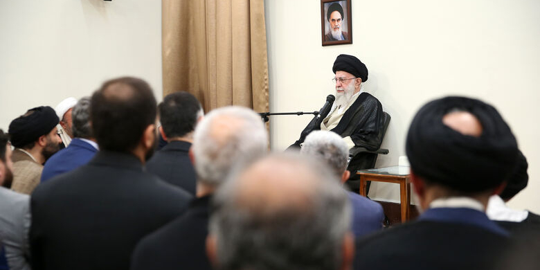 Leader met custodians, Managers, and Professors at Shahid Motahhari of Higher Education