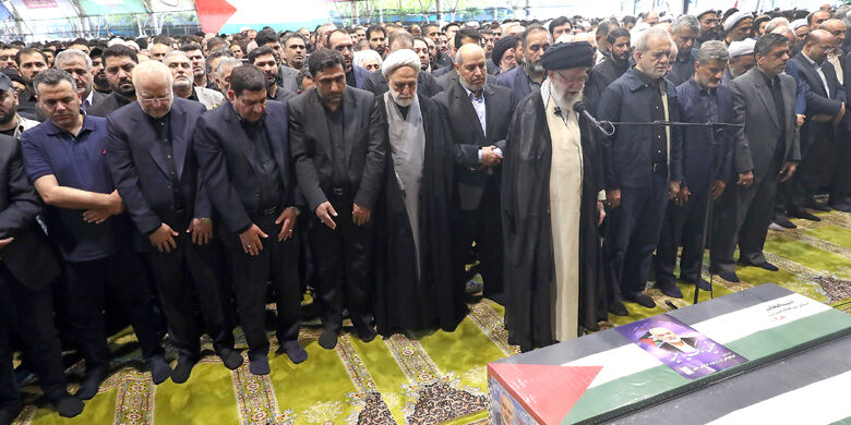 Funeral Prayers Held at the University of Tehran