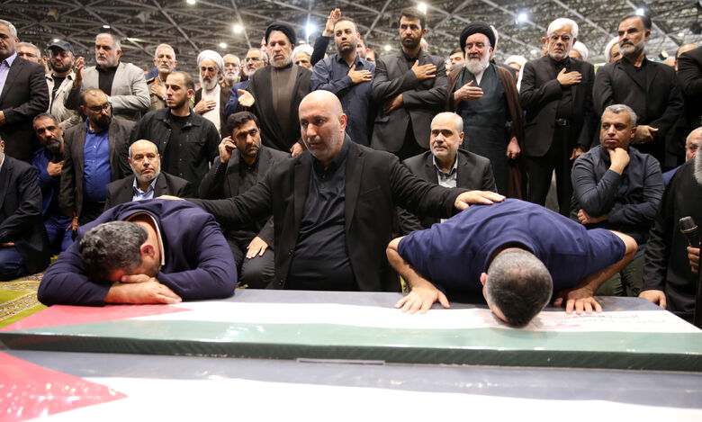 Funeral Prayers Held at the University of Tehran