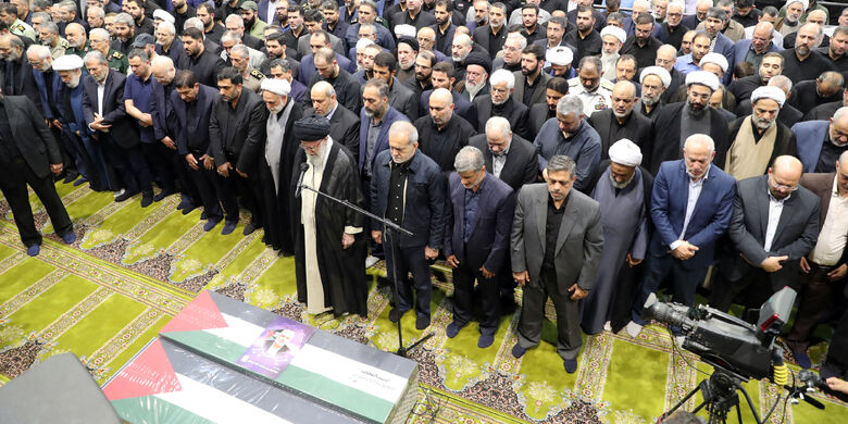 Funeral Prayers Held at the University of Tehran