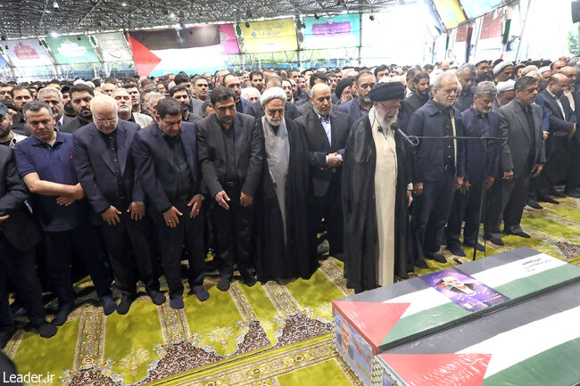 Funeral Prayers Held at the University of Tehran