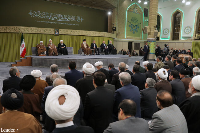 Leader meets Officials, Islamic Ambassadors, and Segments of Public